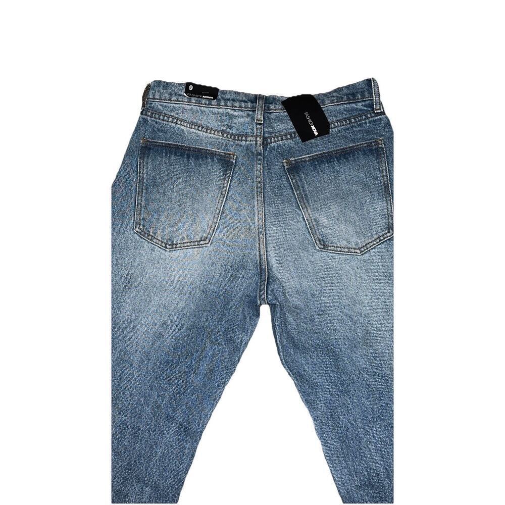 Fashion Nova Women'sVintage Vibes,Leg Jeans straight Size9 - Picture 9 of 10